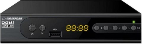 Tuner DVB-T ESPERANZA TUNER DVB-T2 H.265/HEVC EV106R Tuner DVB-T ESPERANZA TUNER DVB-T2 H.265/HEVC EV106R