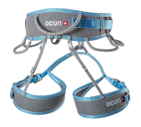 Uprząż wspinaczkowa Ocun Twist Tech ECO szaro-niebieska (grey/blue) r. L-XL