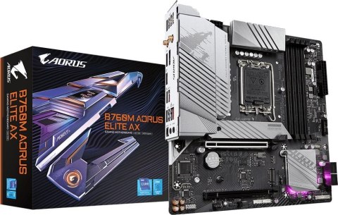 Płyta główna GIGABYTE B760M AORUS ELITE AX LGA1700 MICRO ATX Płyta główna GIGABYTE B760M AORUS ELITE AX LGA1700 MICRO ATX