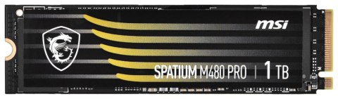 Dysk SSD MSI SPATIUM M480 Pro NVMe 1TB Spatium (M.2 2280″ /1 TB /NVMe /7400MB/s /6000MB/s) Dysk SSD MSI SPATIUM M480 Pro NVMe 1TB Spatium (M.2 2280″ /1 TB /NVMe /7400MB/s /6000MB/s)