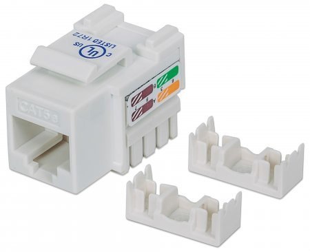 Moduł Keystone Cat.5e, UTP, biały Moduł Keystone Cat.5e, UTP, biały