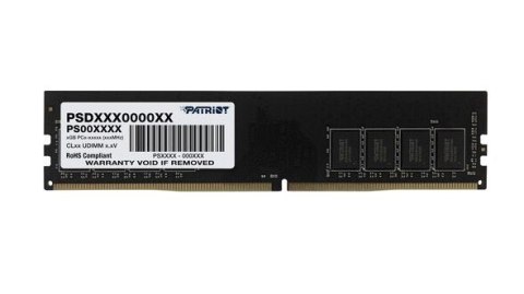 Pamięć PATRIOT (UDIMM/DDR4/16 GB/2666MHz/1.2V/19CL/SINGLE) Pamięć PATRIOT (UDIMM/DDR4/16 GB/2666MHz/1.2V/19CL/SINGLE)