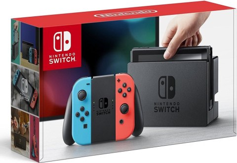 Konsola przenośna NINTENDO Switch V2 + Joy-Con Niebiesko-Czerwony NSH006 Konsola przenośna NINTENDO Switch V2 + Joy-Con Niebiesko-Czerwony NSH006