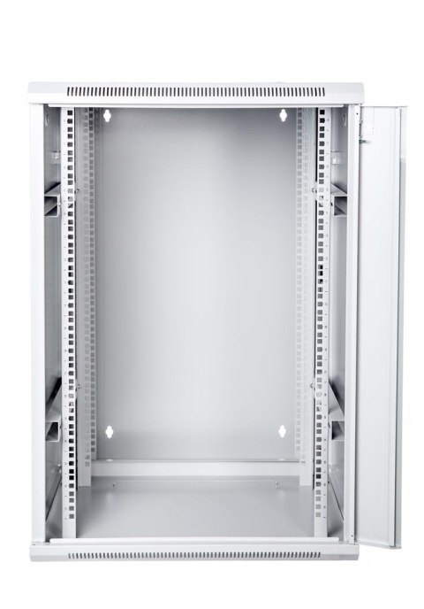 DIGITUS Szafa wisząca dzielona 19'' 18U 901/600/600 drzwi szkło szara zmontowana DIGITUS Szafa wisząca dzielona 19'' 18U 901/600/600 drzwi szkło szara zmontowana