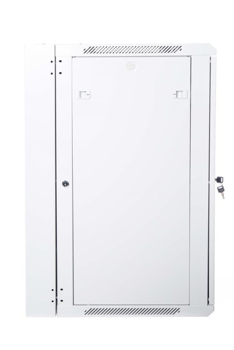 DIGITUS Szafa wisząca dzielona 19'' 18U 901/600/600 drzwi szkło szara zmontowana DIGITUS Szafa wisząca dzielona 19'' 18U 901/600/600 drzwi szkło szara zmontowana