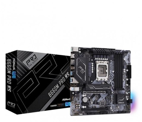 Płyta główna ASROCK B660M PRO RS LGA1700 MICRO ATX Płyta główna ASROCK B660M PRO RS LGA1700 MICRO ATX