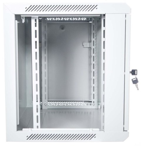 Szafa krosowa wisząca n/dz 19" 9U S/600 G/450 szary, drzwi metalowe, zdejmowane panele boczne Szafa krosowa wisząca n/dz 19" 9U S/600 G/450 szary, drzwi metalowe, zdejmowane panele boczne