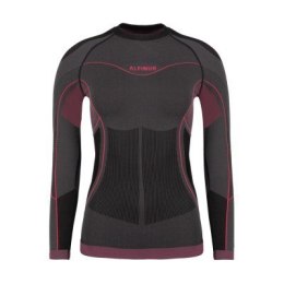 Bluza termoaktywna damska Alpinus Mora grafitowo-różowa r. L