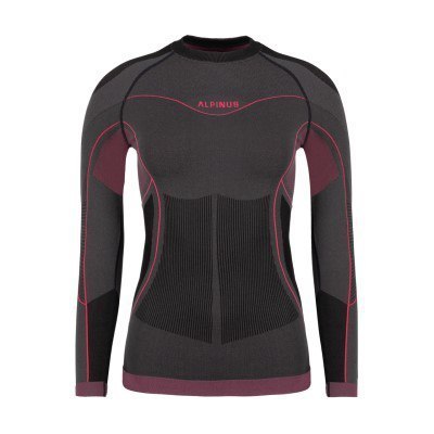 Bluza termoaktywna damska Alpinus Mora grafitowo-różowa r. L Bluza termoaktywna damska Alpinus Mora grafitowo-różowa r. L