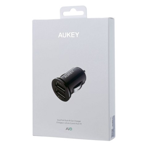 Ładowarka samochodowa AUKEY 2x USB 2.0 Czarny CC-S1 Ładowarka samochodowa AUKEY 2x USB 2.0 Czarny CC-S1