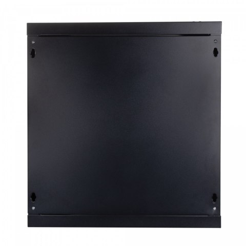 Szafa wisząca jednosekcyjna 19 12U 635/600/450mm, drzwi szklane, czarna (RAL 9004) Szafa wisząca jednosekcyjna 19 12U 635/600/450mm, drzwi szklane, czarna (RAL 9004)