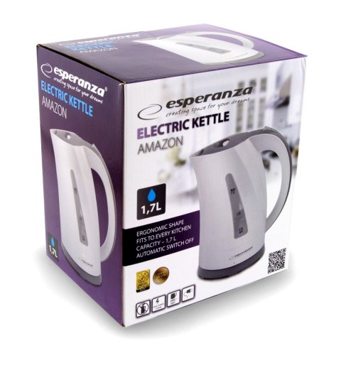 Czajnik ESPERANZA EKK022 (1.7L /2200W /Biało-szary ) Czajnik ESPERANZA EKK022 (1.7L /2200W /Biało-szary )