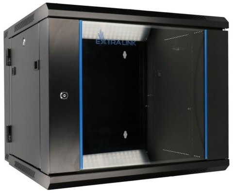 EXTRALINK 9U 600X600 AZH WALL-MOUNTED RACKMOUNT CABINET SWING TYPE BLACK EXTRALINK 9U 600X600 AZH WALL-MOUNTED RACKMOUNT CABINET SWING TYPE BLACK