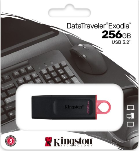 Pendrive (Pamięć USB) KINGSTON (256 GB /Czarno-różowy ) Pendrive (Pamięć USB) KINGSTON (256 GB /Czarno-różowy )