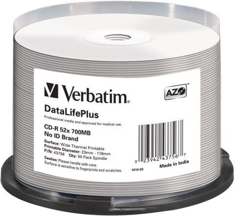 VERBATIM 700 MB 52x Spindle 50 szt.