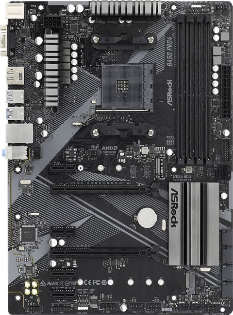 Płyta główna ASROCK B450 Pro4 R2.0 Socket AM4 ATX Płyta główna ASROCK B450 Pro4 R2.0 Socket AM4 ATX