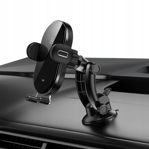Uchwyt indukcyjny 15W Automatic US-CD131 na szybę lub deskę samochodowy czarny CD131ZJ01 Uchwyt indukcyjny 15W Automatic US-CD131 na szybę lub deskę samochodowy czarny CD131ZJ01