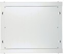 Szafka wisząca rack 9U 600x450 szara szklane drzwi