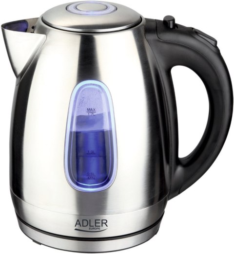 Czajnik ADLER AD 1223 (1.7L /2200W /Stalowo-czarny ) Czajnik ADLER AD 1223 (1.7L /2200W /Stalowo-czarny )