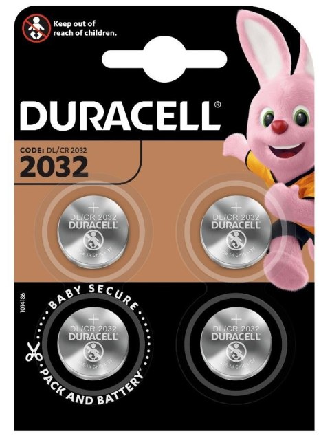 Bateria DURACELL 3V Duracell CR2032 blister 4szt Bateria DURACELL 3V Duracell CR2032 blister 4szt
