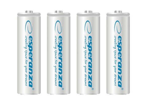 Baterie ESPERANZA Niklowo-wodorkowa AA (LR06, FR6, R6, 15A, MN1500, AM3, UM3, HP7) 2000mAh 4 szt. EZA104W Baterie ESPERANZA Niklowo-wodorkowa AA (LR06, FR6, R6, 15A, MN1500, AM3, UM3, HP7) 2000mAh 4 szt. EZA104W