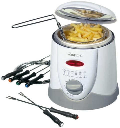 Frytkownica CLATRONIC FFR 2916 (900W /Biało-szary ) Frytkownica CLATRONIC FFR 2916 (900W /Biało-szary )