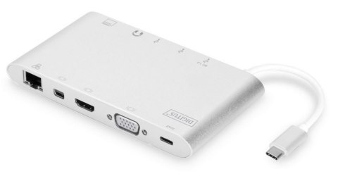 DIGITUS DA-70861 (Srebrny /USB Typ C ) DIGITUS DA-70861 (Srebrny /USB Typ C )