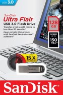 Pendrive (Pamięć USB) SANDISK (128 GB /USB 3.0 /Srebrno-czarny )