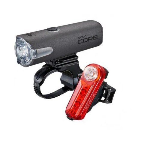 Zestaw lampek rowerowych CatEye Sync Core HL-NW100RC / TL-NW100K SYNC KINETIC Zestaw lampek rowerowych CatEye Sync Core HL-NW100RC / TL-NW100K SYNC KINETIC