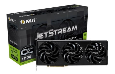 Karta graficzna PALIT GeForce RTX 4070 SUPER JetStream OC 12GB GDDR6X NED407ST19K9-1043J Karta graficzna PALIT GeForce RTX 4070 SUPER JetStream OC 12GB GDDR6X NED407ST19K9-1043J