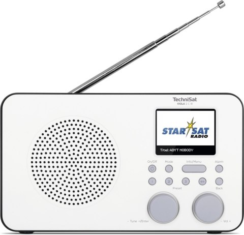 Radiobudzik TECHNISAT Viola 2 C IR Biało-czarny Radiobudzik TECHNISAT Viola 2 C IR Biało-czarny