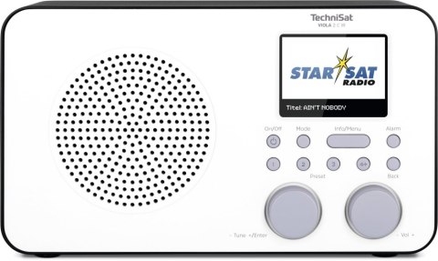 Radiobudzik TECHNISAT Viola 2 C IR Biało-czarny Radiobudzik TECHNISAT Viola 2 C IR Biało-czarny