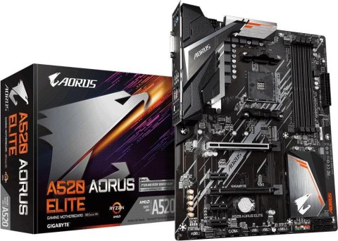 Płyta główna GIGABYTE A520 AORUS ELITE Socket AM4 ATX Płyta główna GIGABYTE A520 AORUS ELITE Socket AM4 ATX