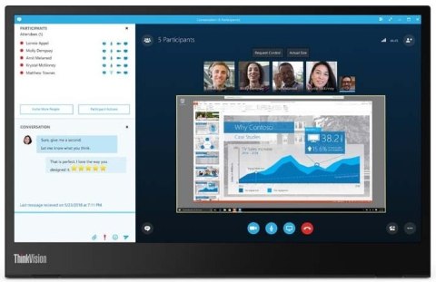 Monitor LENOVO 61DDUAT6EU (14" /TFT IPS /1920 x 1080 /Czarny) Monitor LENOVO 61DDUAT6EU (14" /TFT IPS /1920 x 1080 /Czarny)