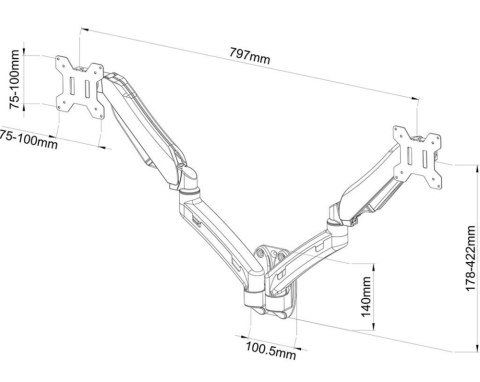 Uchwyt L-14GW (13 - 27") Uchwyt L-14GW (13 - 27")
