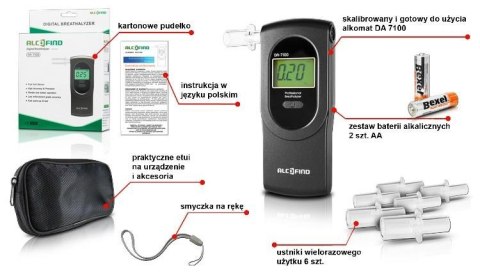 Alkomat elektrochemiczny AlcoFind DA7100 Alkomat elektrochemiczny AlcoFind DA7100