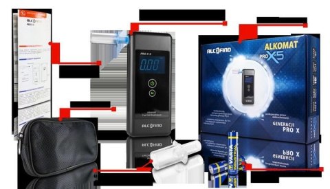 Alkomat elektrochemiczny AlcoFind PRO-X-5 Alkomat elektrochemiczny AlcoFind PRO-X-5