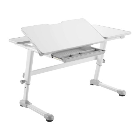 Biurko dla dzieci ergonomiczne Ergo Office, z regulacją wysokości, szare, max 75kg, ER-435 Biurko dla dzieci ergonomiczne Ergo Office, z regulacją wysokości, szare, max 75kg, ER-435