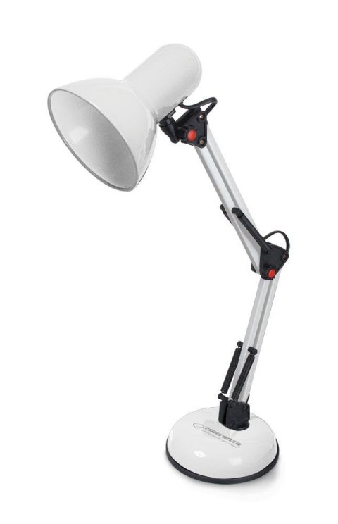 Lampka biurkowa Esperanza E27 AVIOR ELD112W biała Lampka biurkowa Esperanza E27 AVIOR ELD112W biała