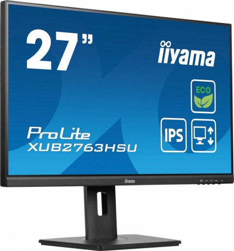 Monitor IIYAMA XUB2763HSU-B1 (27" /IPS /100Hz /1920 x 1080 /Czarny) Monitor IIYAMA XUB2763HSU-B1 (27" /IPS /100Hz /1920 x 1080 /Czarny)
