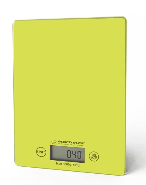 Waga kuchenna elektroniczna Esperanza "Lemon" zielona Waga kuchenna elektroniczna Esperanza "Lemon" zielona