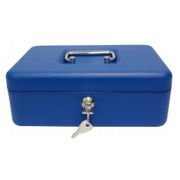 Kasetka na pieniądze niebieska 250x180x90 Verotech 21533AS_BLUE