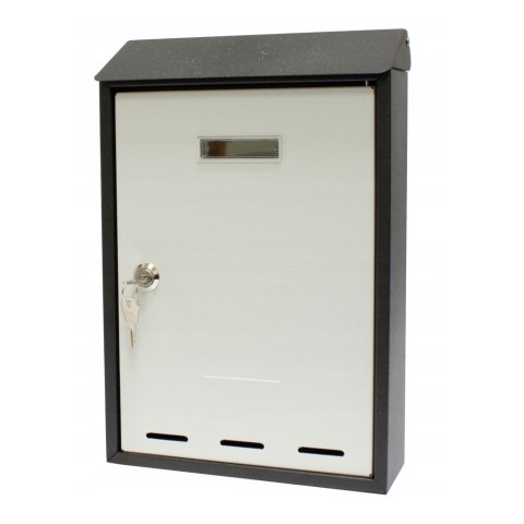 Skrzynka na listy pocztowa grafitowo-szara 380x260x70mm Verotech 3140/2_BL_GR Skrzynka na listy pocztowa grafitowo-szara 380x260x70mm Verotech 3140/2_BL_GR