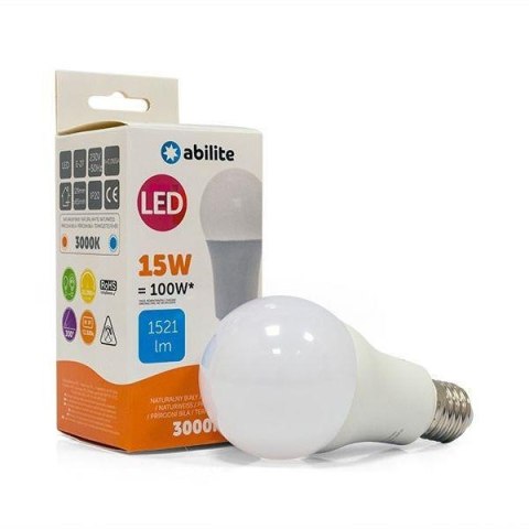Żarówka LED Abilite klasyczna mleczna b.ciepła E27 15W/230V 1521lm A65 Żarówka LED Abilite klasyczna mleczna b.ciepła E27 15W/230V 1521lm A65