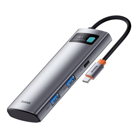 Adapter 7w1 Baseus WKWG020113 Hub USB-C to 2x USB 3.0 + HDMI + 2x USB-C + czytnik microSD / SD Adapter 7w1 Baseus WKWG020113 Hub USB-C to 2x USB 3.0 + HDMI + 2x USB-C + czytnik microSD / SD