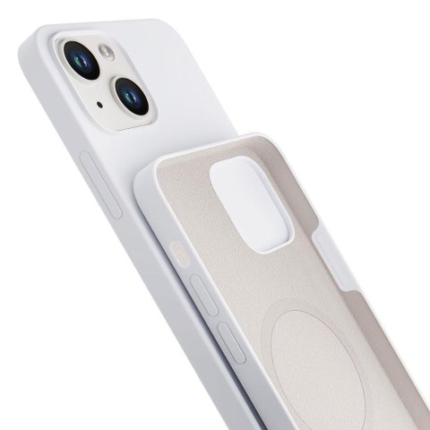 Etui na telefon 3mk do Apple iPhone 14 - silikonowe z MagSafe - Białe Etui na telefon 3mk do Apple iPhone 14 - silikonowe z MagSafe - Białe