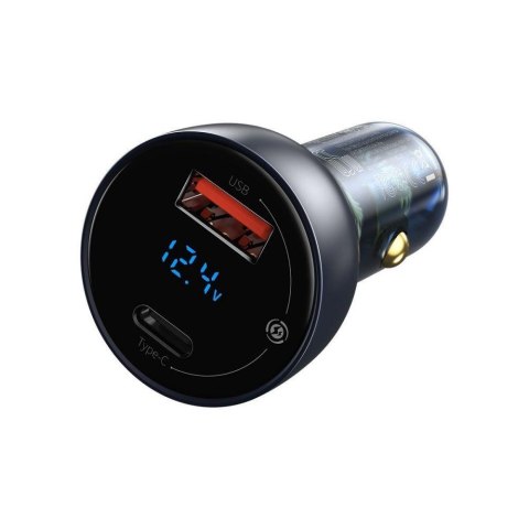 Ładowarka samochodowa Baseus CCKX-C0G 65W z gniazdem USB QC3.0 oraz USB-C PD 3.0 PPS Ładowarka samochodowa Baseus CCKX-C0G 65W z gniazdem USB QC3.0 oraz USB-C PD 3.0 PPS