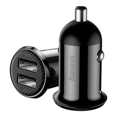 Ładowarka samochodowa Baseus Grain Pro z dwoma gniazdami USB 4.8A Ładowarka samochodowa Baseus Grain Pro z dwoma gniazdami USB 4.8A
