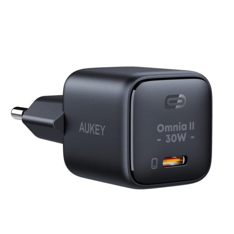 Ładowarka sieciowa Aukey PA-B1L GaN, USB-C, PD 30W Ładowarka sieciowa Aukey PA-B1L GaN, USB-C, PD 30W