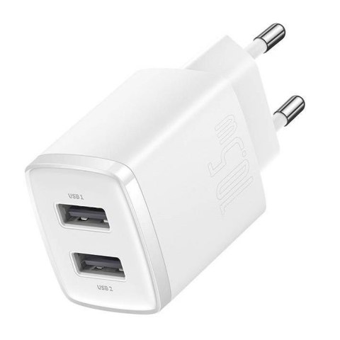 Ładowarka sieciowa Baseus Compact CCXJ010202 z 2 gniazdami USB 10.5W Ładowarka sieciowa Baseus Compact CCXJ010202 z 2 gniazdami USB 10.5W